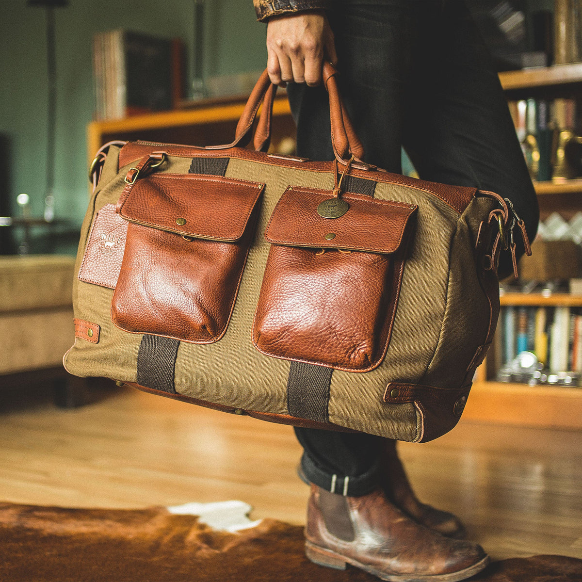 Canvas + Leather Travel Duffle