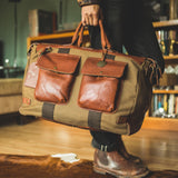 Canvas + Leather Travel Duffle