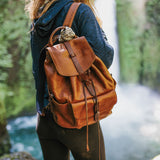 Rainier Leather Backpack