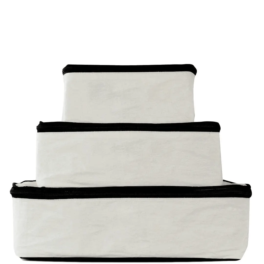 Personalized Packing Cubes, 3-pack Cream