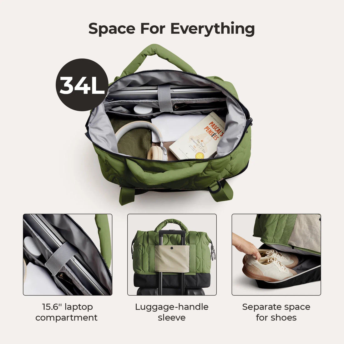 Paz 34L Duffle by Bagsmart