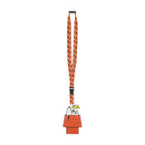 Peanuts Snoopy & Woodstock Doghouse Orange ID Lanyard