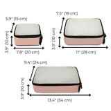Personalized Packing Cubes, 3-pack – Pink/Blush