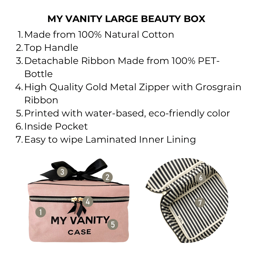 My Vanity Large Beauty Box – Pink/Blush