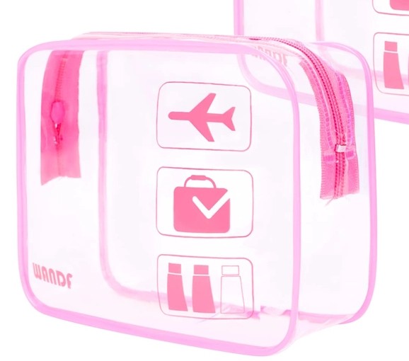 TSA Approved Clear Travel Toiletry Bag by WandF