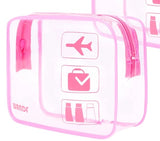 TSA Approved Clear Travel Toiletry Bag by WandF