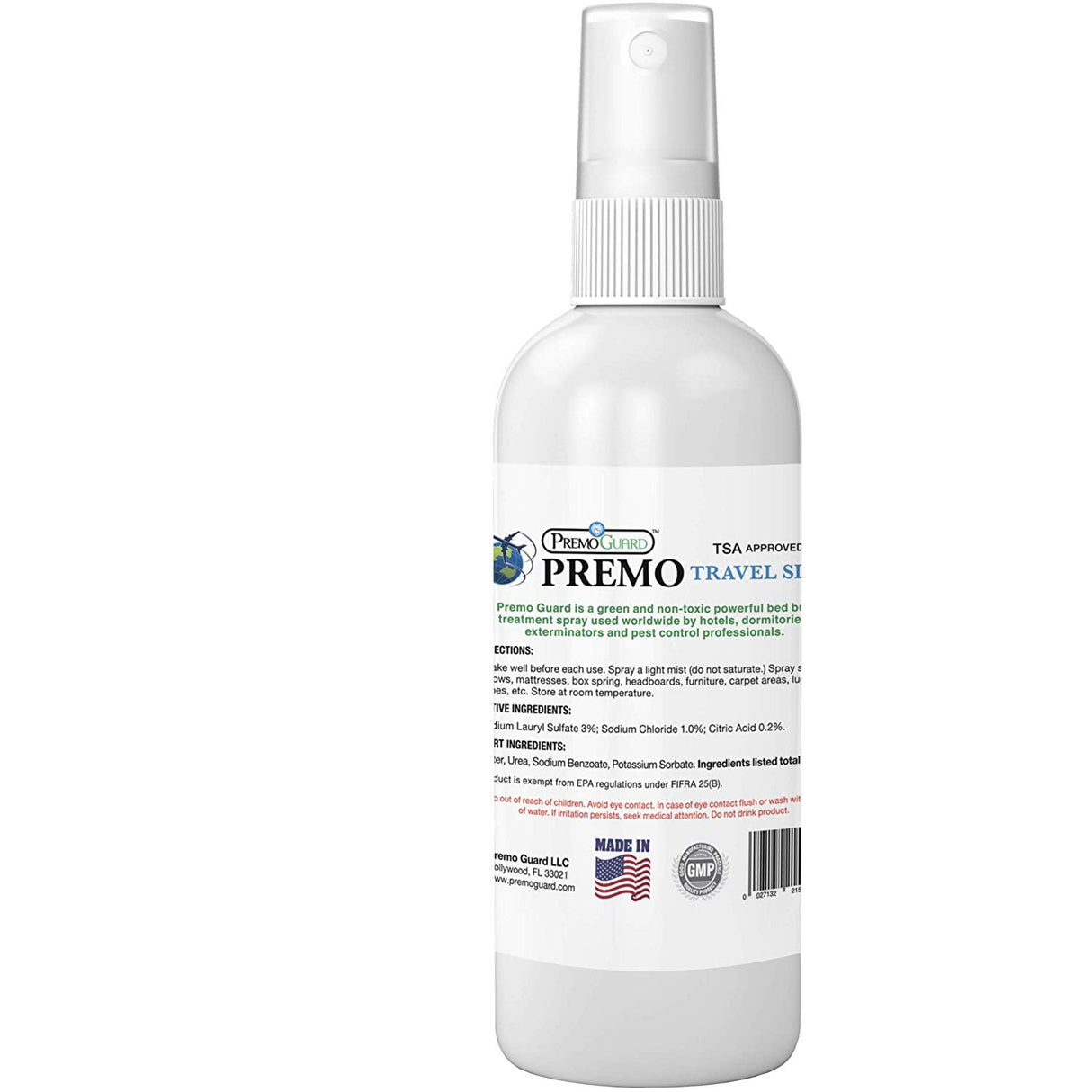 Spray para matar chinches y ácaros – Tamaño de viaje de 3 oz – Natural no tóxico