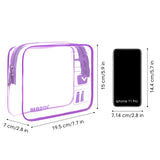 TSA Approved Clear Travel Toiletry Bag by WandF