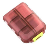 Travel Pill Organizer 10 space Box With 1000+ Free Labels Download