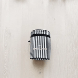 Round My Skin Care Case, Striped