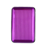 Portatarjetas de crédito/protector de billetera de aluminio con bloqueo RFID