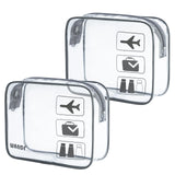 TSA Approved Clear Travel Toiletry Bag by WandF