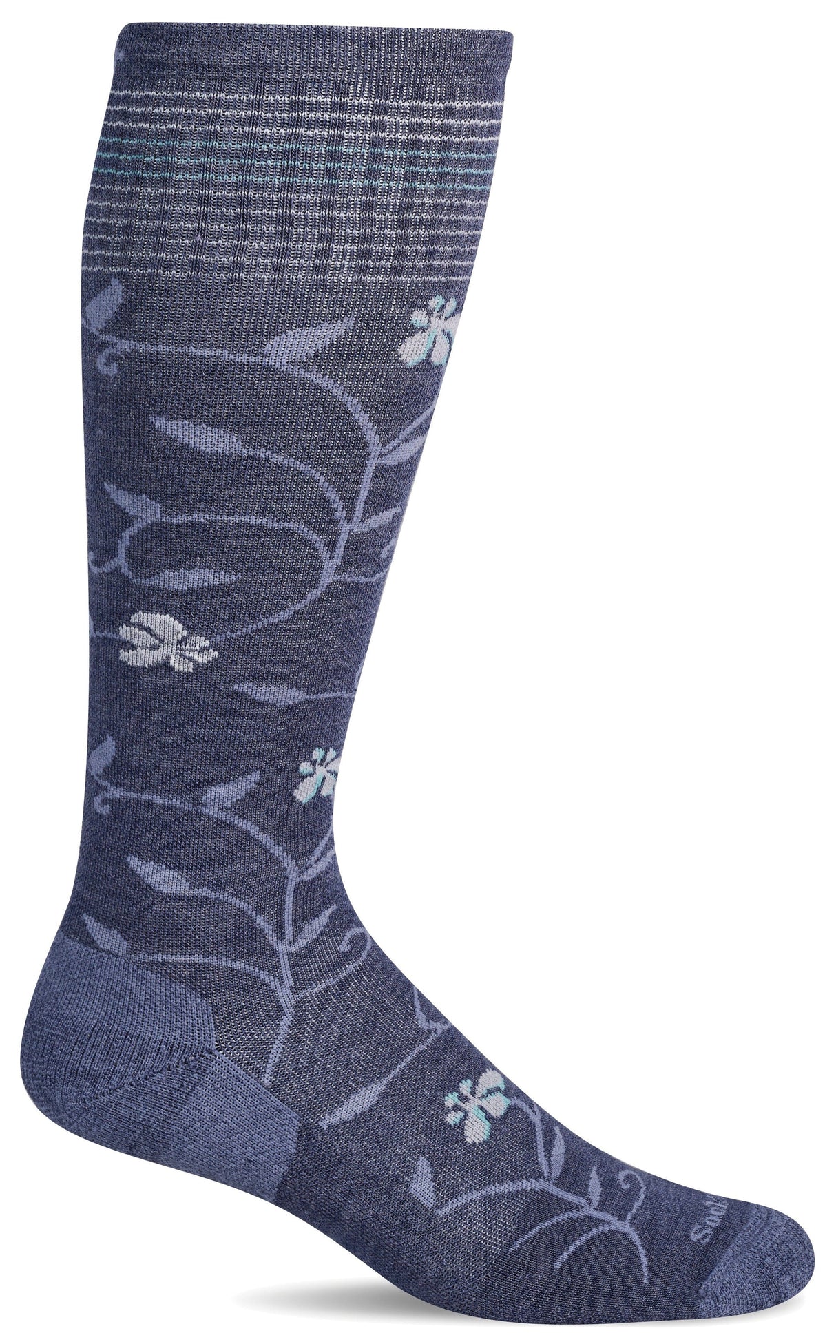 Women's Full Sun | Moderate Graduated Compression Socks | Wide Calf Fit by Sockwell