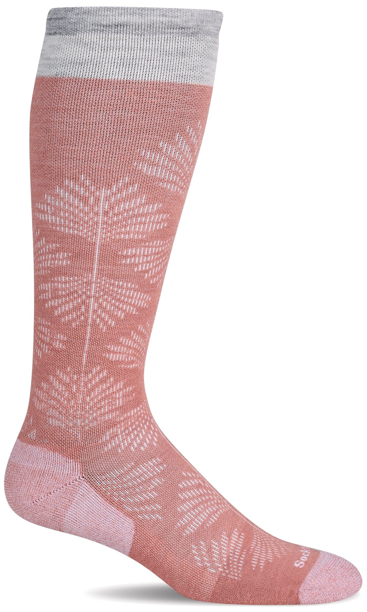 Women's Full Floral | Moderate Graduated Compression Socks | Wide Calf Fit by Sockwell