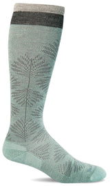 Women's Full Floral | Moderate Graduated Compression Socks | Wide Calf Fit by Sockwell
