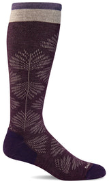 Women's Full Floral | Moderate Graduated Compression Socks | Wide Calf Fit by Sockwell