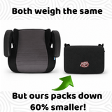BubbleBum Teleport Backless Booster Car Seat, Kids Booster Seat for Car 40-100 lbs, Telescopic Portable Carseat, Ideal for Everyday Use and Foldable for Travel, - Black✔️