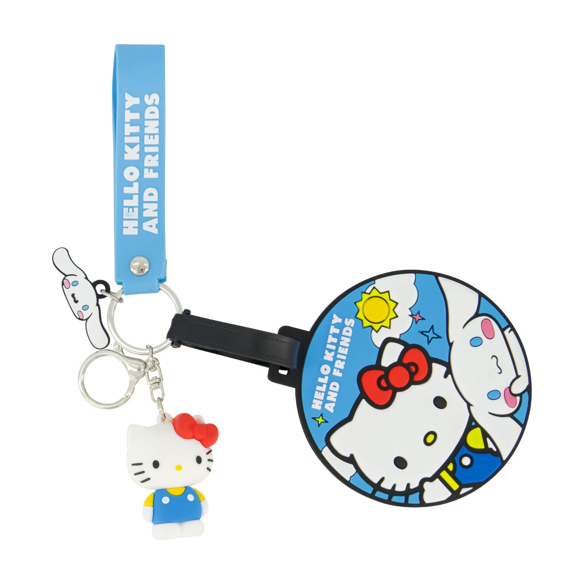 Sanrio Hello Kitty & Cinnamoroll Blue Luggage Tag & Lanyard Set