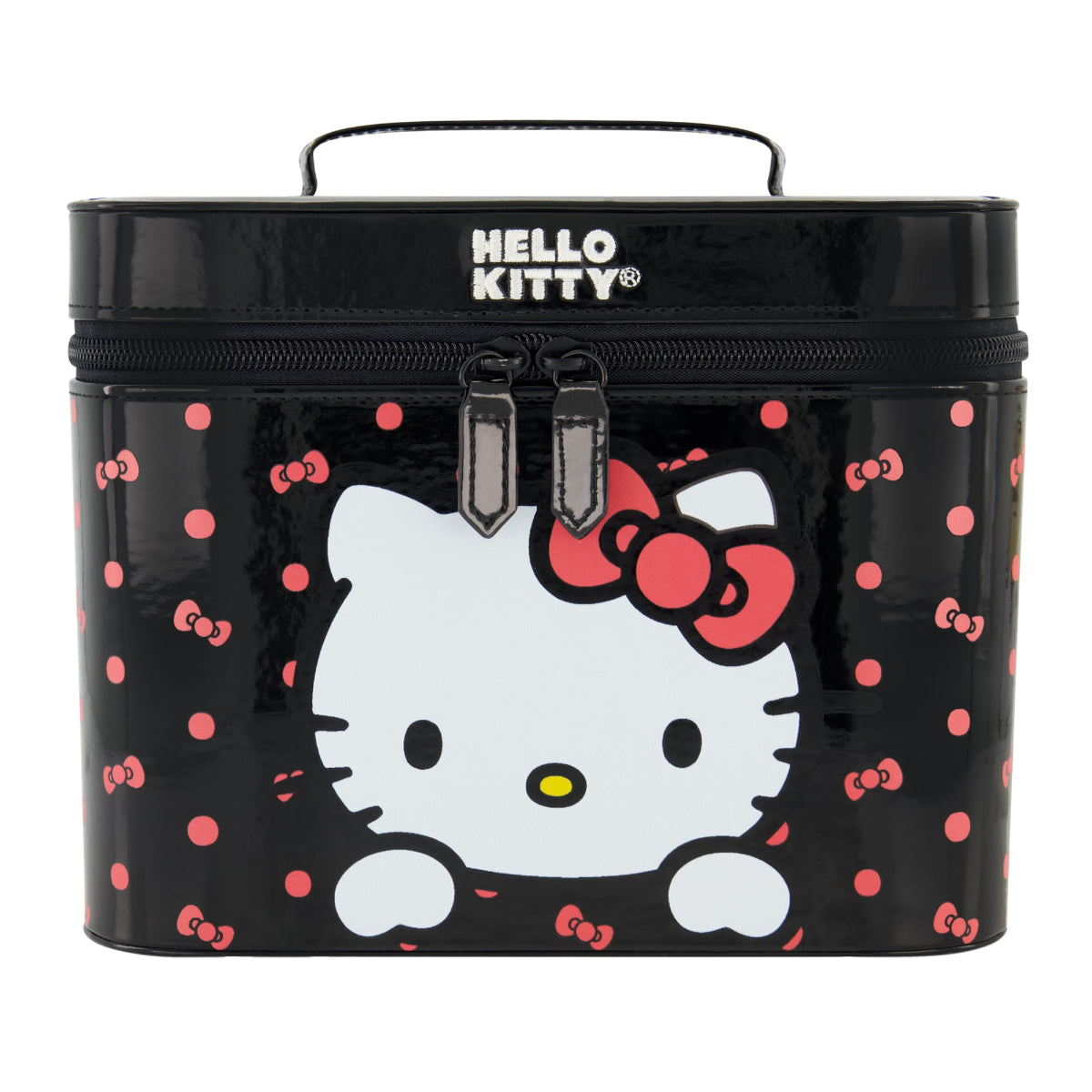 Sanrio Hello Kitty Black Cosmetic Case with Mirror