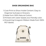 Couture Shoe Travel Bag – Cream