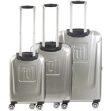 Disney Mickey Mouse Rolling Suitcases 3 Piece Set Silver