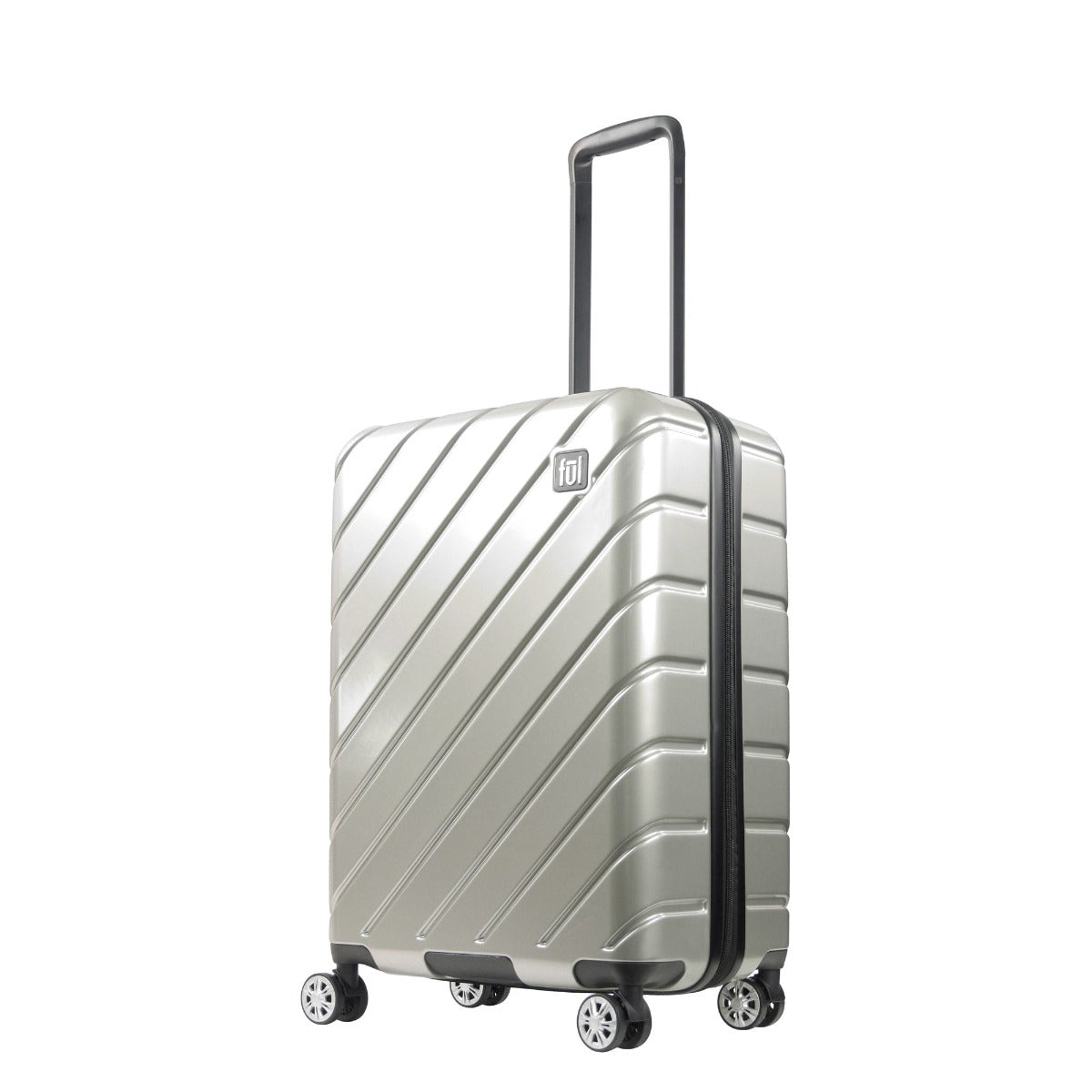 Equipaje giratorio rígido extensible Ful Velocity de 27 pulgadas, plateado