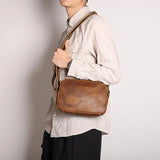 Soren Vintage Leather Crossbody Bag Sling | Versatile and Durable Leather Bag
