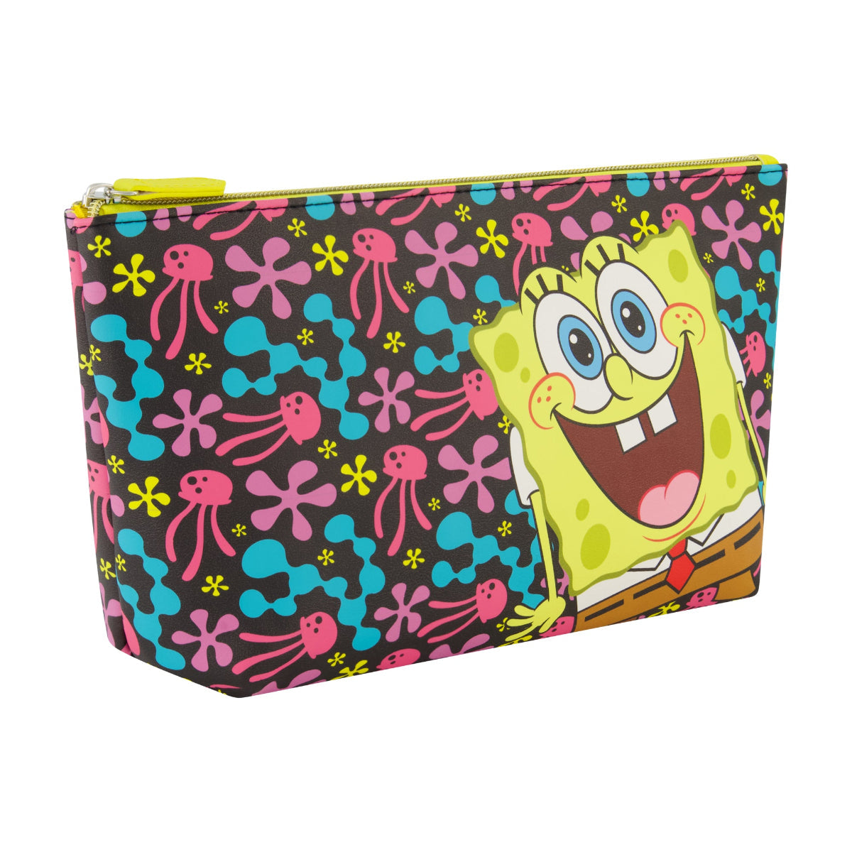 SpongeBob Jellyfish Fields Yellow Cosmetic Bag