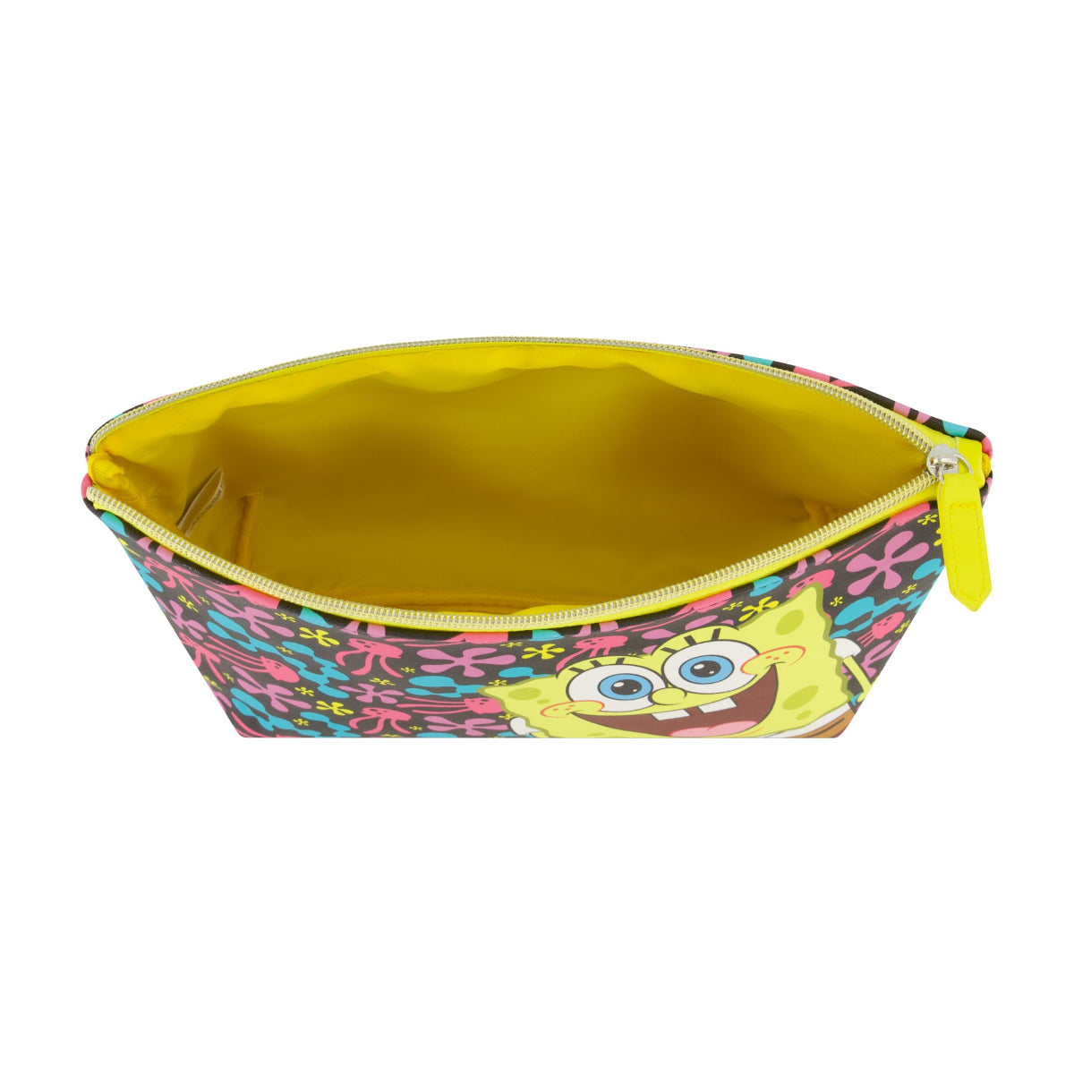 SpongeBob Jellyfish Fields Yellow Cosmetic Bag