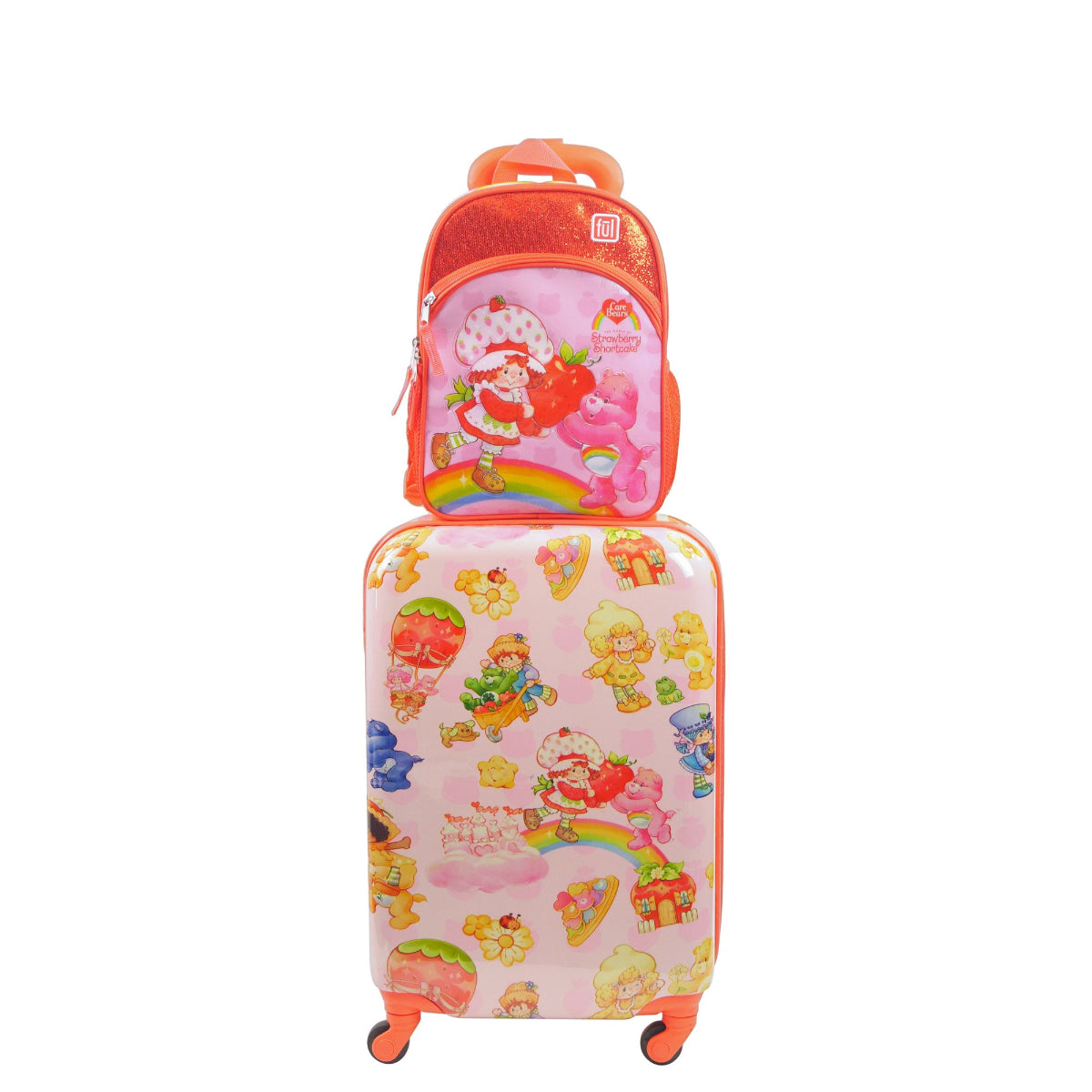 Strawberry Shortcake and Care Bears 2-Piece Luggage Set