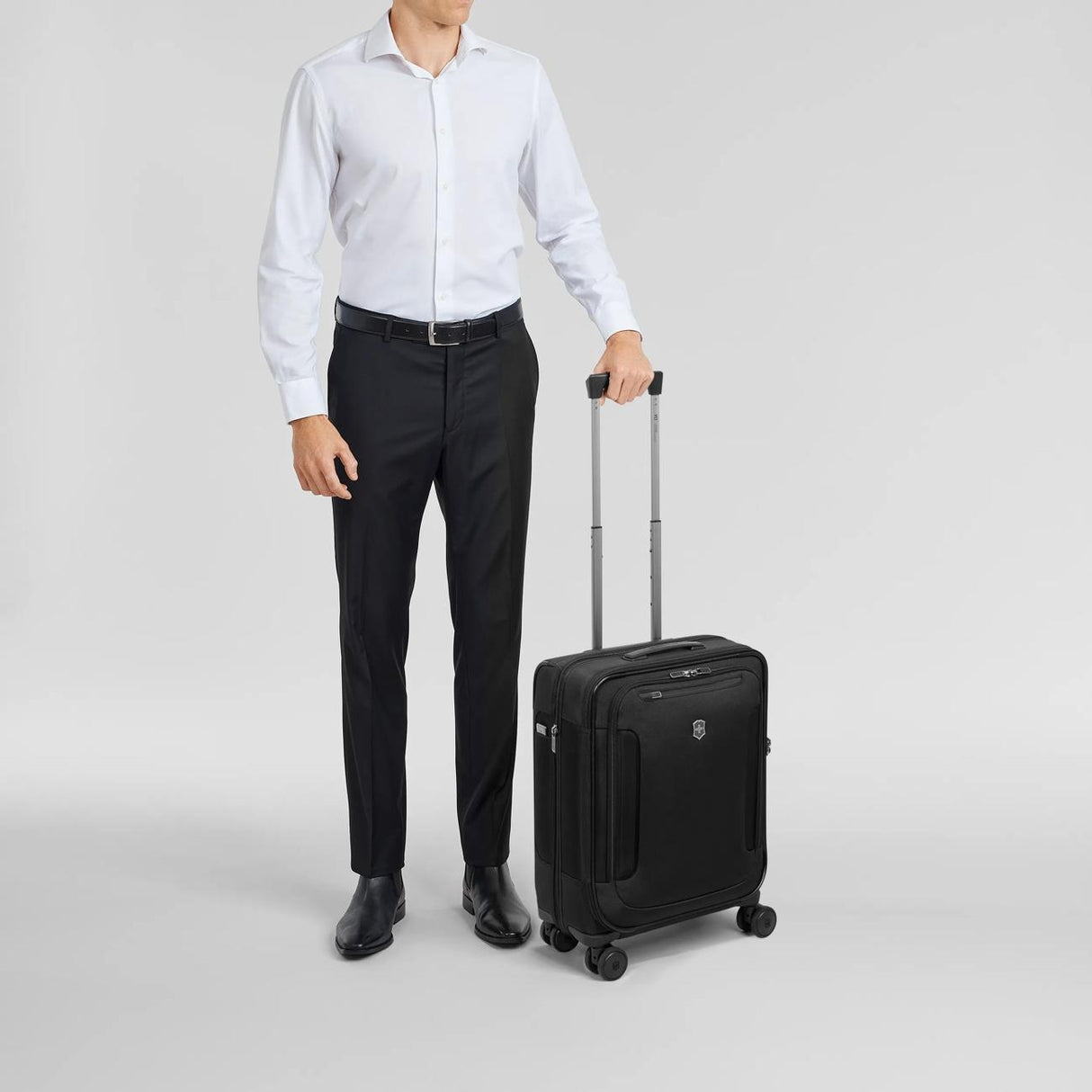Werks Traveler 7.0 Global Carry-On, 8-Wheel Softside Expandable Cabin Case, Black, by Victorinox
