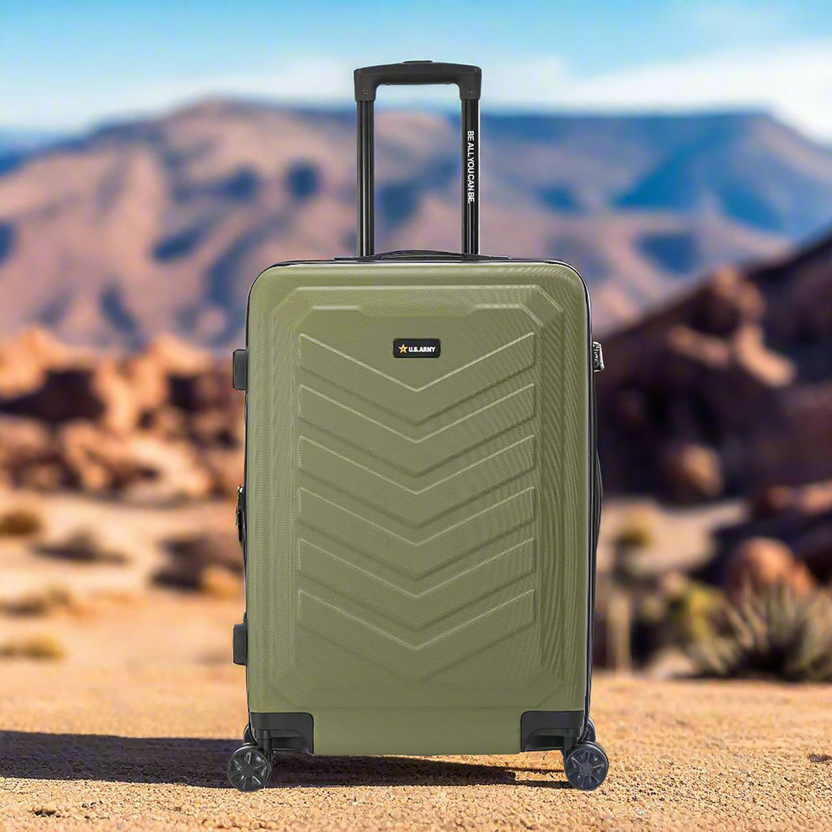 U.S. ARMY FOX PRO 28" Expandable Large Suitcase with TSA Lock