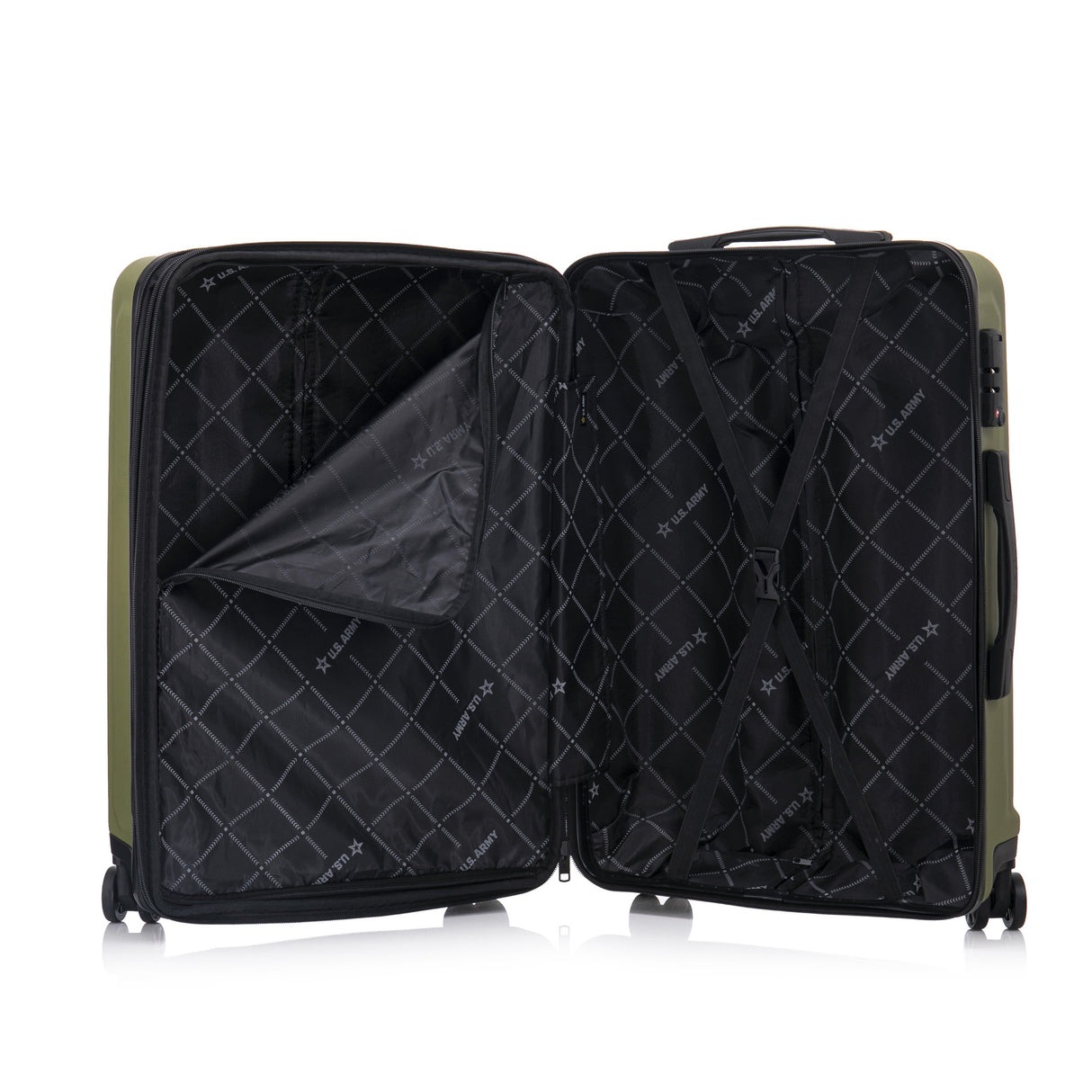 U.S. ARMY FOX PRO 28" Expandable Large Suitcase with TSA Lock