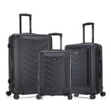 U.S. Army FOX PRO 3-Piece Luggage Set 20"/24"/28" Expandable Suitcases with TSA Lock