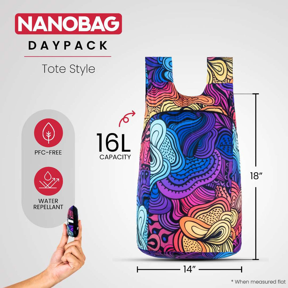 Compact Collapsible Packable Daypack 16L by Nanobag