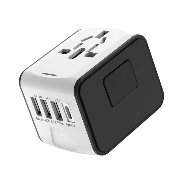 Universal Plug Adapter With 3 USB & 1 Type-C port