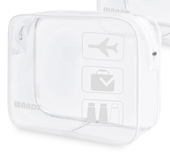 TSA Approved Clear Travel Toiletry Bag by WandF