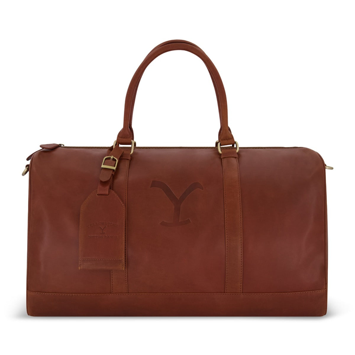 Bolsa de viaje Yellowstone de cuero auténtico de 21"