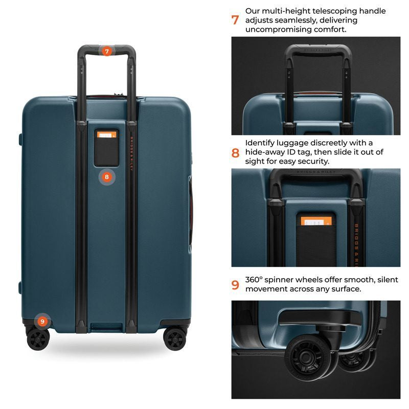 ZDX Medium 27“ Hardside Checked Expandable Spinner, Briggs & Riley