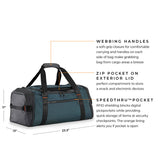 ZDX Collection Large Travel Duffle by Briggs & Riley (ZXD175) - Close out Priced ( NO RETURNS as of 6-24-25)