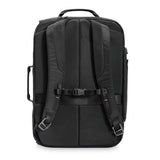 Briggs & Riley ZDX Large Convertible Backpack/Duffle in Black - Back View, Backpack Straps Deployed