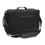 Briggs & Riley ZDX Large Convertible Backpack/Duffle in Black - 3/4 view, Converted to Briefcase/Duffle Mode