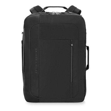 Briggs & Riley ZDX Large Convertible Backpack/Duffle in Black - Front View