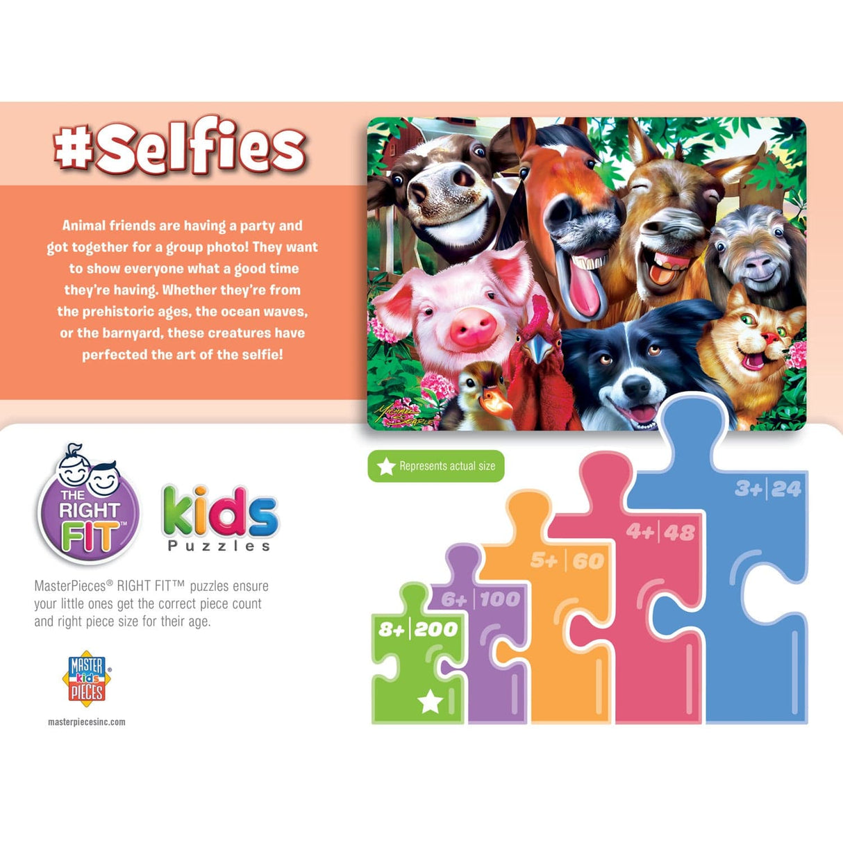 Selfies - Barnyard Besties 200 Piece Jigsaw Puzzle