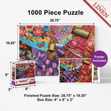 Quilted - Patchwork Gardens 1000 Piece Jigsaw Puzzle