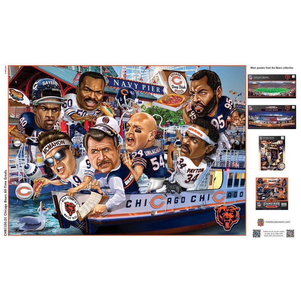 Chicago Bears - All Time Greats 500 Piece Jigsaw Puzzle