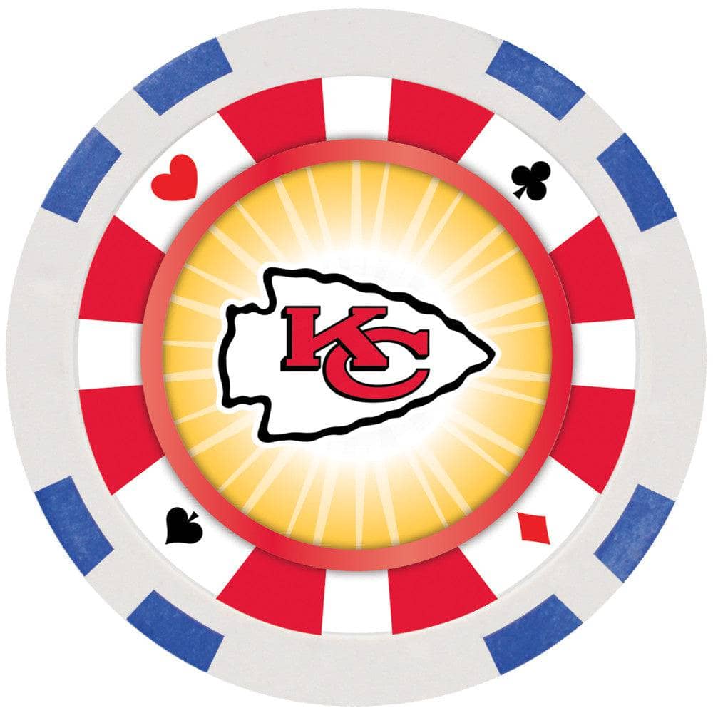 Kansas City Chiefs 100 Piece Poker Chips