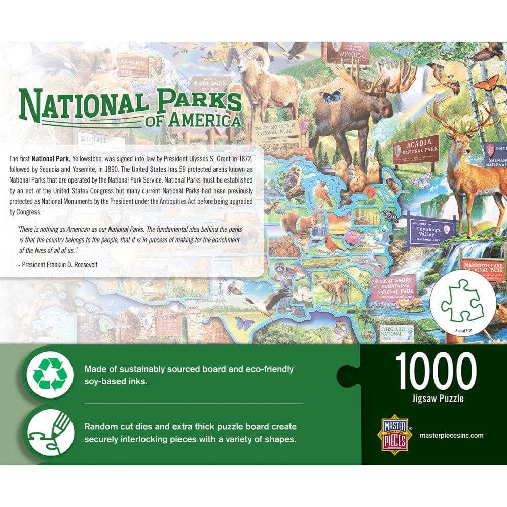 National Parks of America 1000 Piece Jigsaw Puzzle