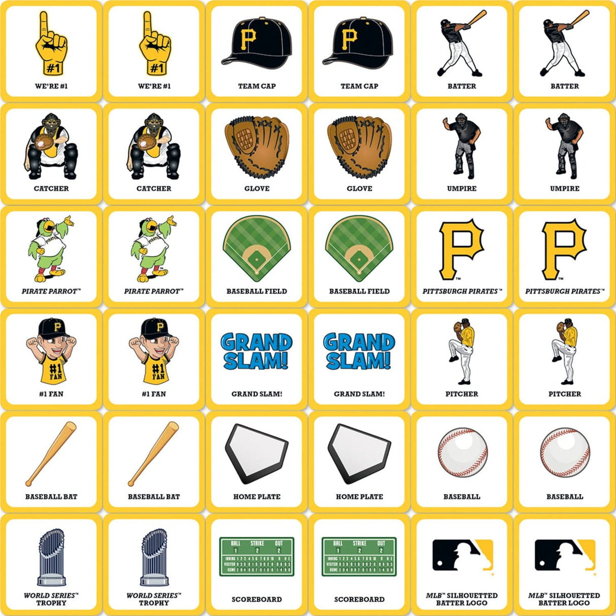 Pittsburgh Pirates Matching Game