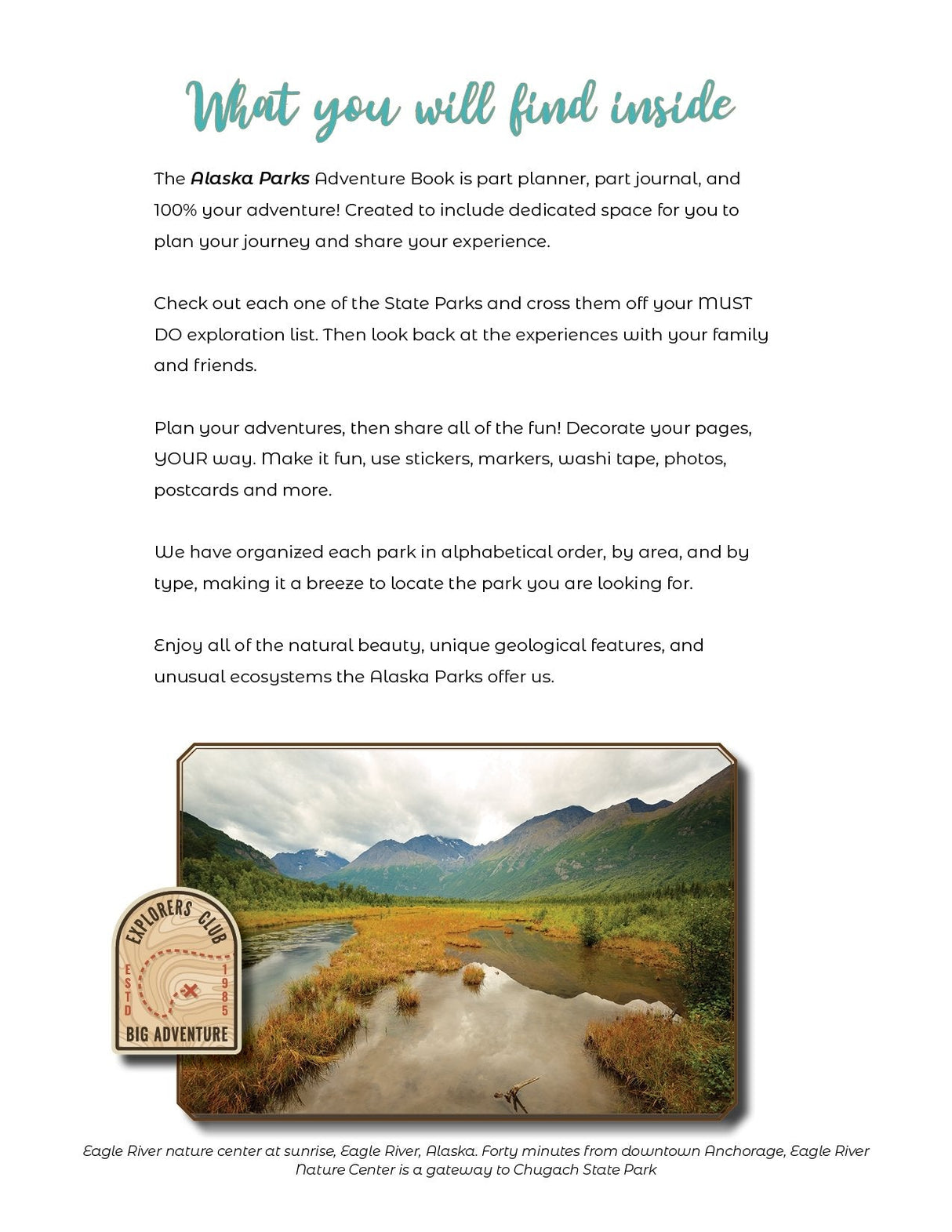 Alaska State Parks - Adventure Planning Journal